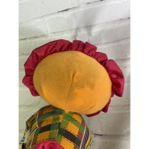414fe76e-3674-450a-bea2-  Vintage Playskool 1993 Kids of Color Lion Stuffed Plush Baby Toy FLAWED